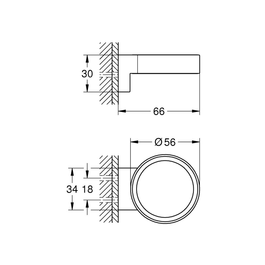 Grohe Selection 41027000 держатель для стакана/дозатора жидкого мыла