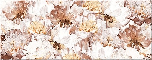 Azori Prato Mocca Jardin 20х50см декор настенный глянцевый