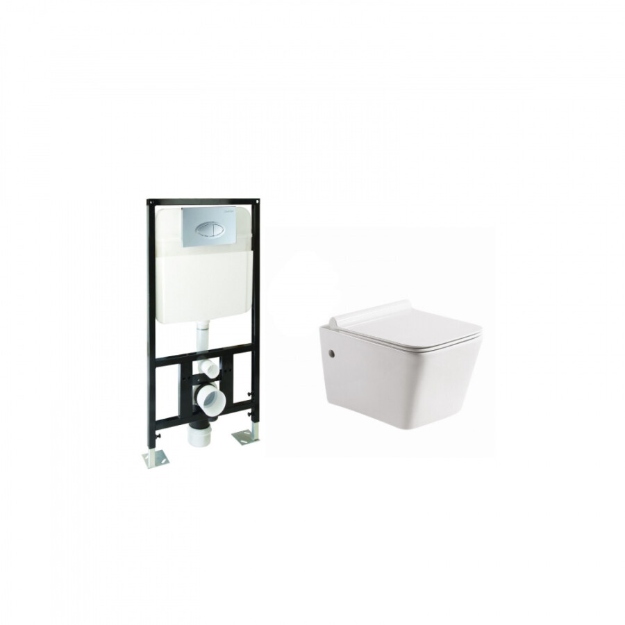 SantiLine SL-5004 унитаз подвесной + инсталяция SL-01