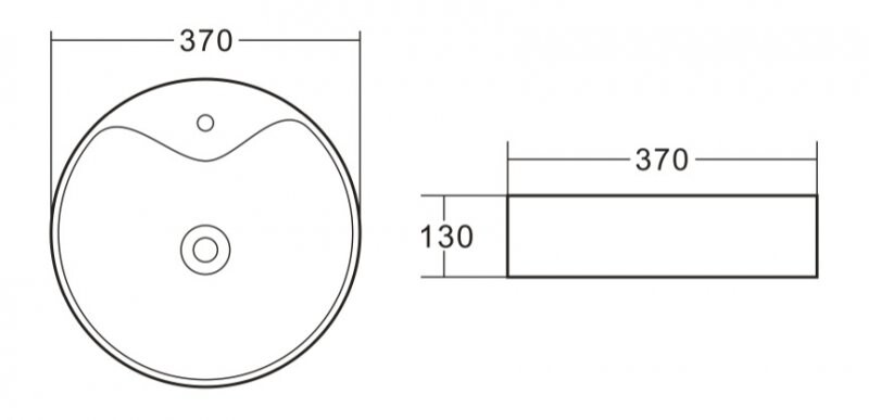 BelBagno BB1400 раковина накладная 37 см белая