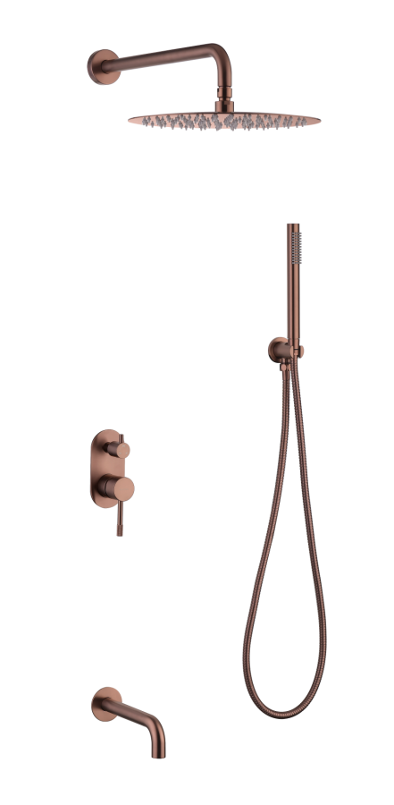 Душевая система с изливом Boheme Uno Copper Brushed 464-2-CB