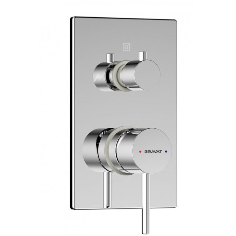 Bravat Arc P69193C-ENG встраиваемый смеситель 3-функц. цвет хром