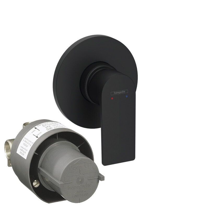 Hansgrohe 72659670S Set HG Rebris E смеситель для душа скрытого монтажа (72659670+13620180) матовый черный