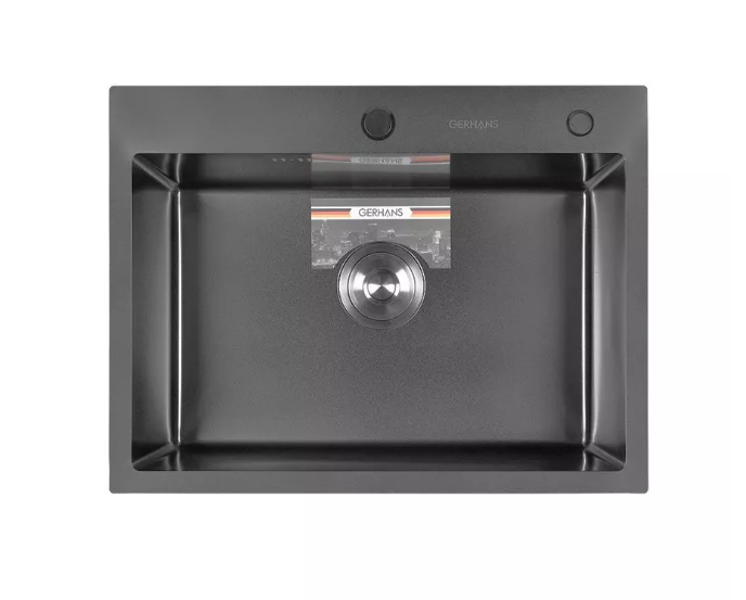 Мойка для кухни из нержавеющей стали Gerhans K36045B PVD Графит