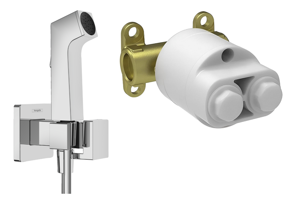 Hansgrohe 29233000S Set HG Комплект для гигиенического душа встроенный (29233000+29235180) Хром