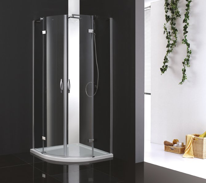 Cezares Bergamo душевой уголок 90х90 см BERGAMO-W-R-2-90-ARCO-C-Cr-IV