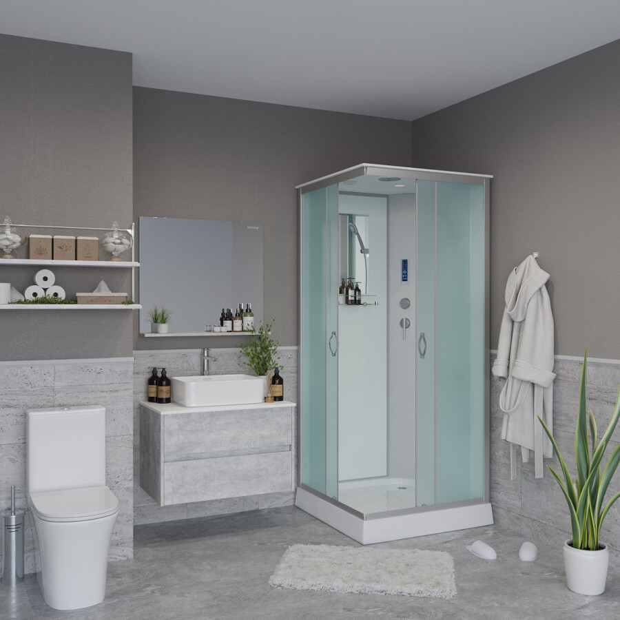 Niagara NG 1101-14P Душевая кабина 90x90 с электронной панелью без гидромассажа 11011423P