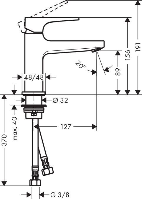 Hansgrohe 32500000 Metropol смеситель для раковины хром