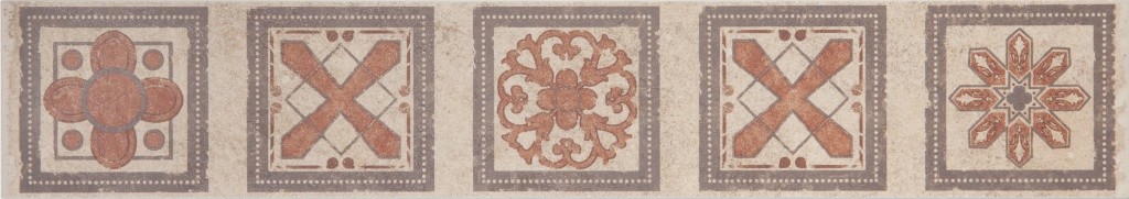 Grasaro Old Stone G-183s f01 фриз напольный 7х40 см структурный