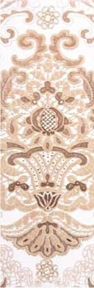 Керамин Органза 40х13 см бордюр настенный бежевый