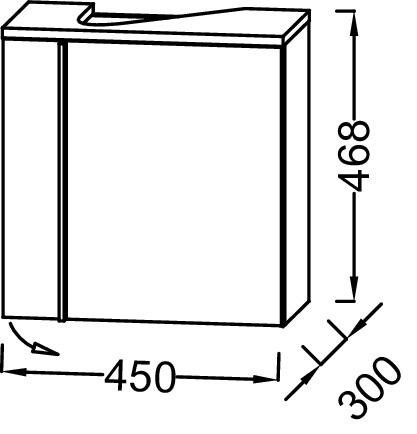 Jacob Delafon Nouvelle Vague EB3045D-E73 45 см тумба под раковину подвесная