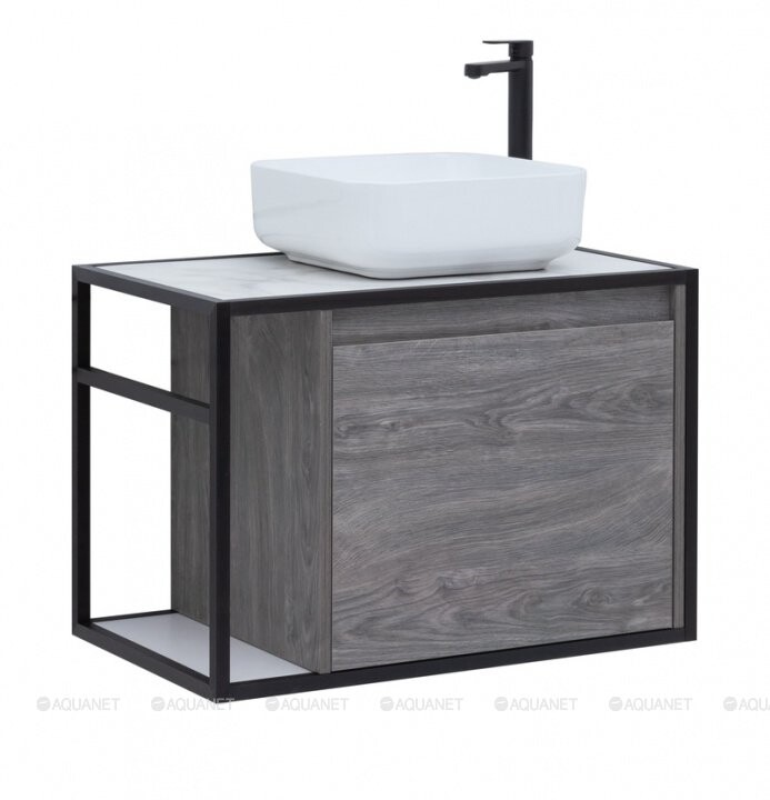 Aquanet Nova Lite Loft 75 R тумба под раковину подвесная дуб рошелье 00261653