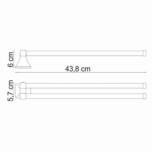 WasserKRAFT Wern K-2531 полотенцедержатель хром