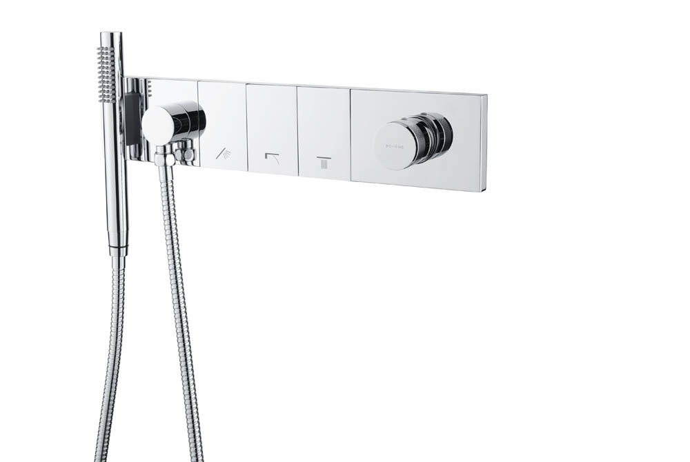 Смеситель встраиваемый с ручным душем Boheme Zodiac Chrome 132-SYS-CR