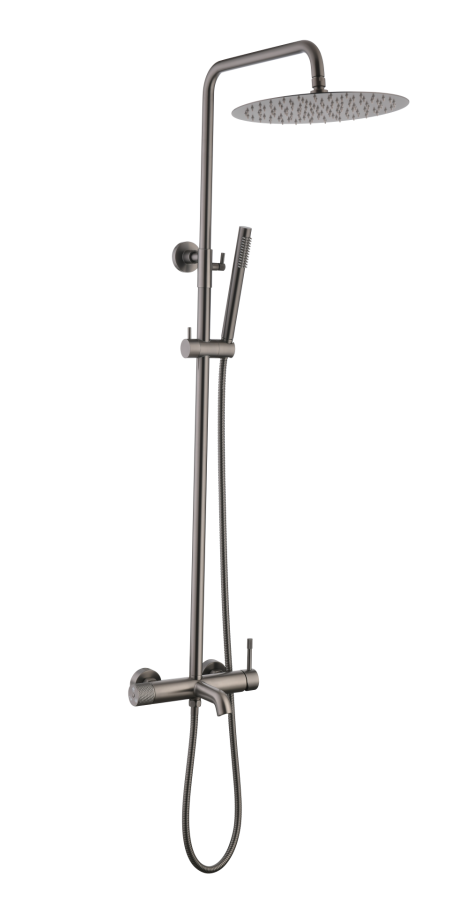 Душевая система Boheme Uno Gun Metall с изливом 468-GM
