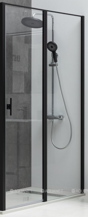 Allen Brau Priority душевые двери 100*200 черный браш 3.31006.BBA