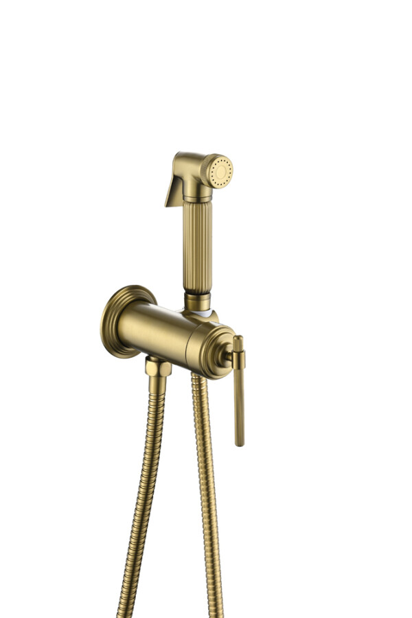 Смеситель гигиенический Boheme Eterna Matt Gold 177-MG