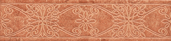 Coliseum Gres Toscana Rosso Fascia Giglio 7x30 см вставка напольная красная