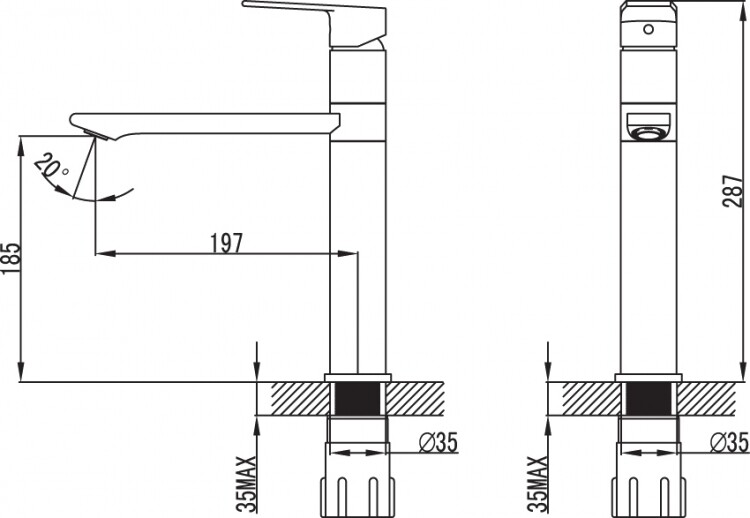 Iddis Edifice EDISB00i05 смеситель для кухни хром