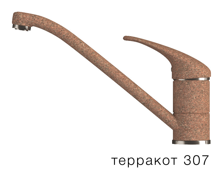 Polygran "Эко" смеситель для кухни терракот 307