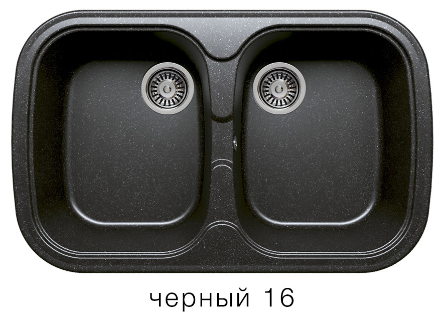 Polygran F 150 кухонная мойка черный 50 х 80 см