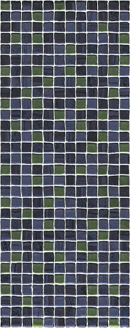 Kerama Marazzi Калькутта 20х50 см декор настенный сине зеленый