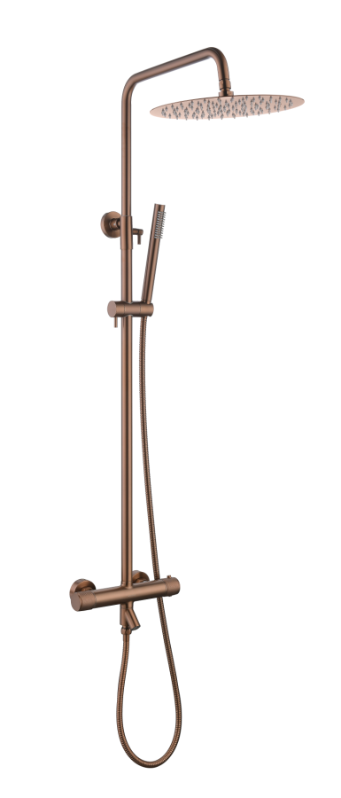 Душевая стойка Boheme Uno с термостатом Brushed Bronze 468-T-BRB