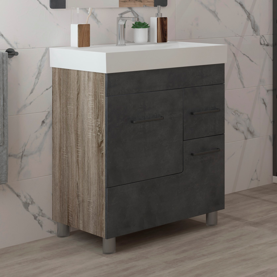 EvaGold Catherine тумба 65 см с раковиной Оскар 65 EG010171