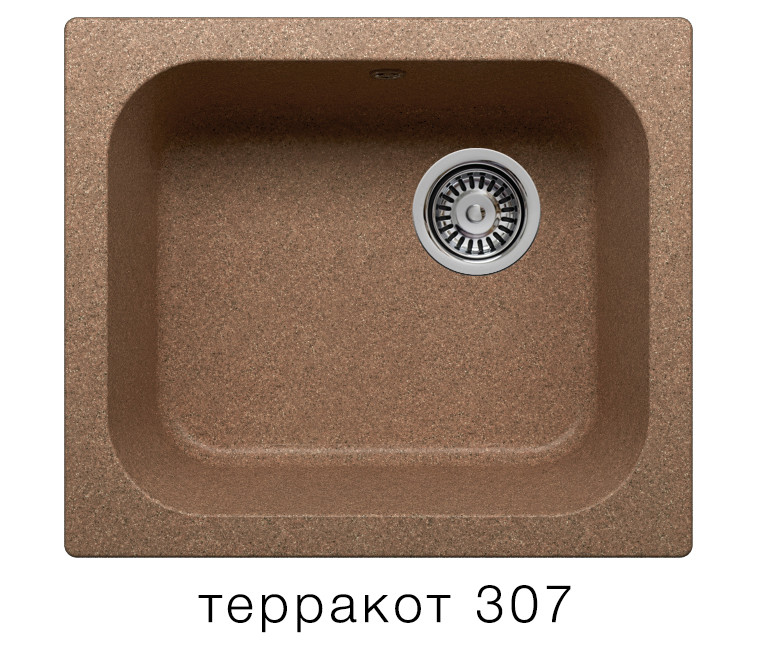 Polygran F 17 кухонная мойка терракот 43 х 50 см
