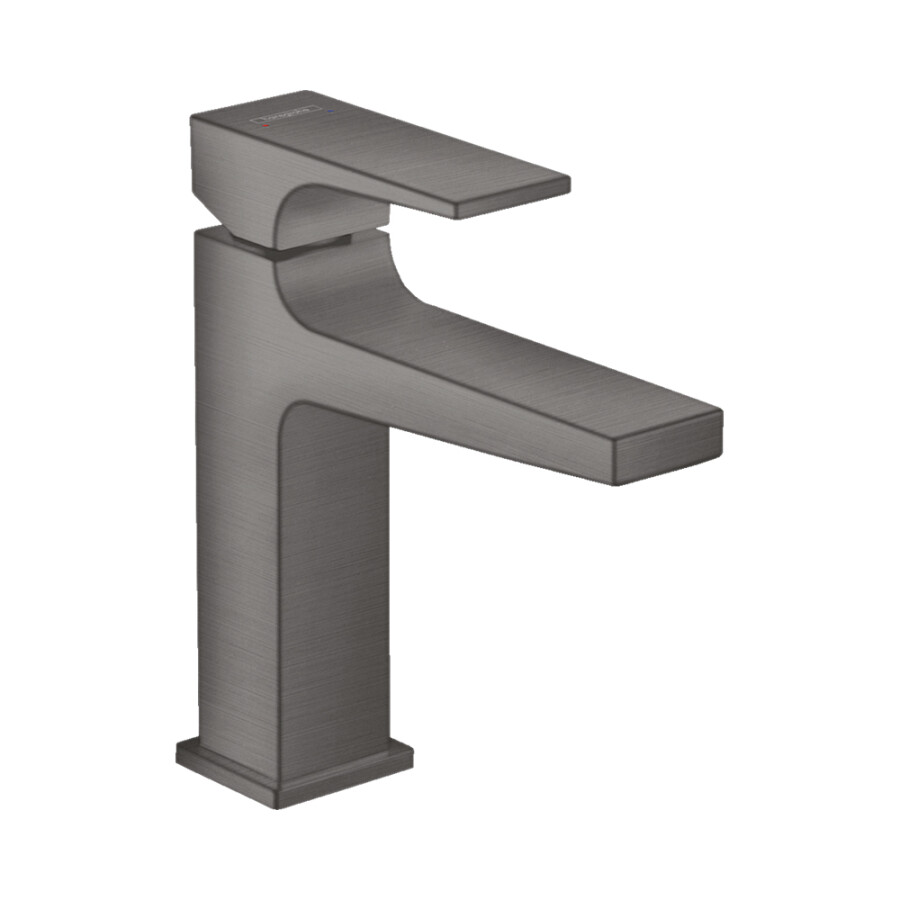 Hansgrohe Metropol Смеситель для раковины 110 однорычажный с рычаговой рукояткой хром-черный матовый 32507340