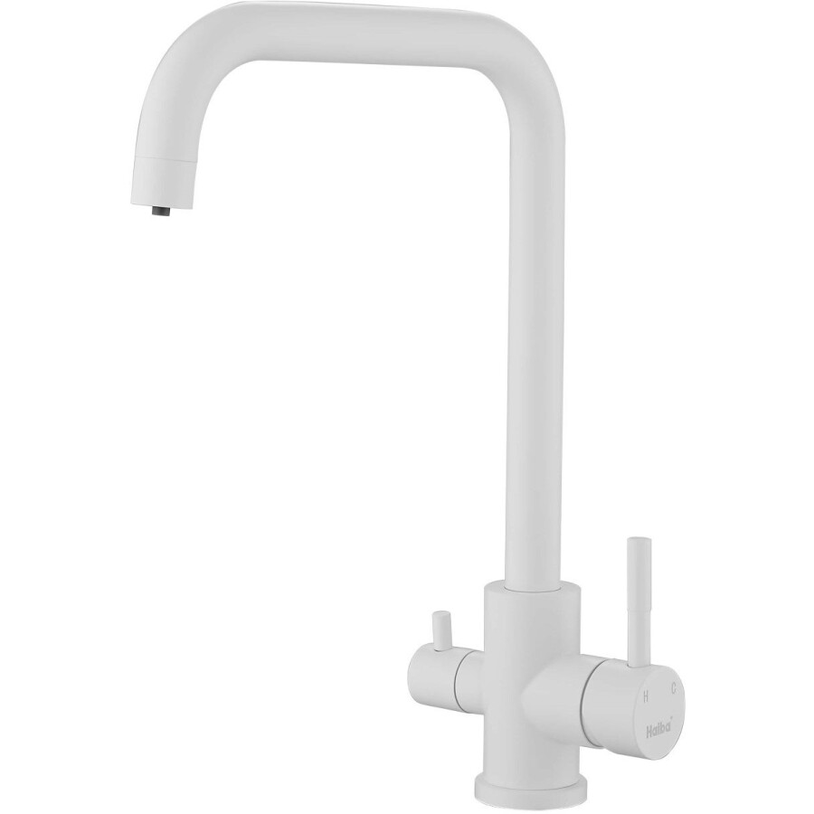 Haiba HB76820-8 смеситель для кухни с подключением фильтра Белый