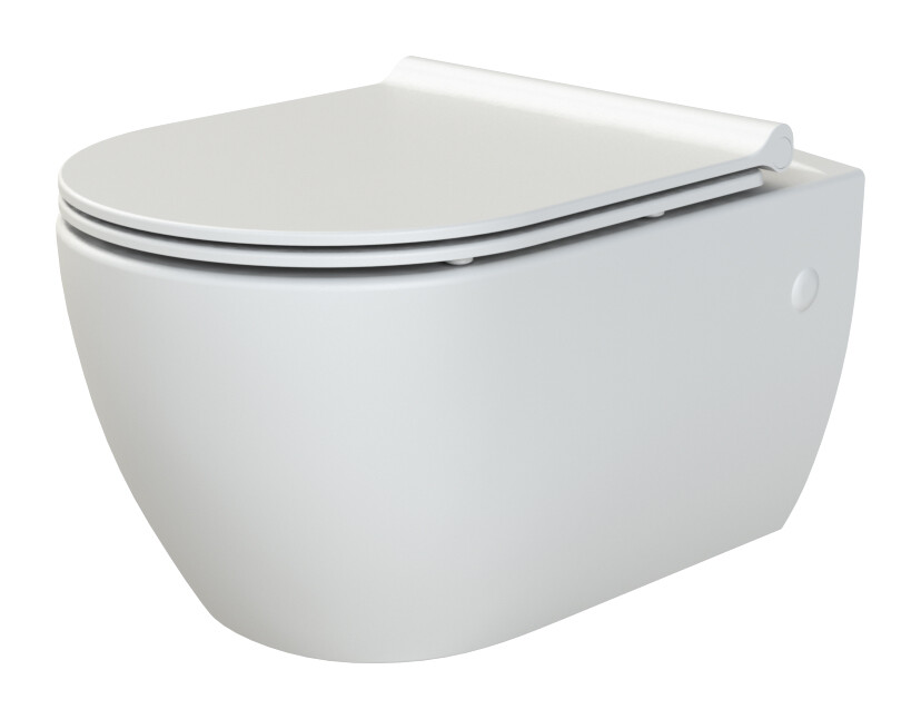 Унитаз подвесной Boheme Bianca Белый матовый c крышкой 961-SET-MW