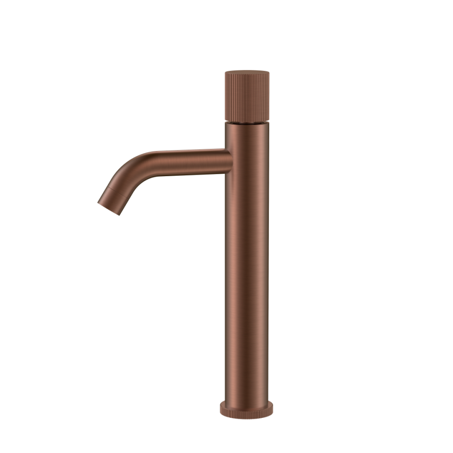 Смеситель для раковины высокий Boheme Stick ручка Linea Brushed Bronze 122-BRB.3