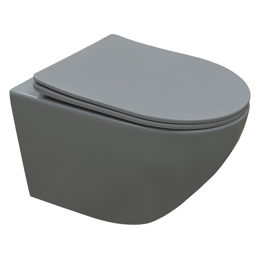Azario Grado унитаз безободковый с сиденьем микролифт AZ-0046 SP MDG