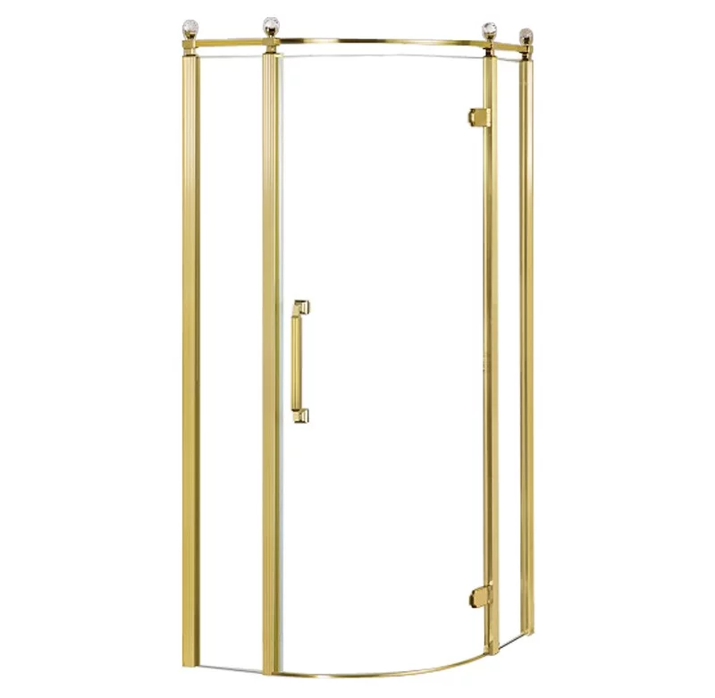 Azario Ontario душевое ограждение 90*90*200 AZ-NBB2231-R 900 GOLD