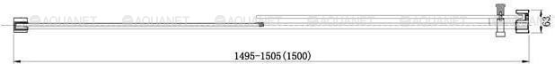 Aquanet Delta NPE6121 душевые двери 150*200