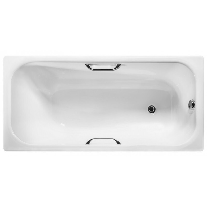 Wotte Start 150*70 ванна чугунная прямоугольная c отверстиями для ручек БП-э0001102