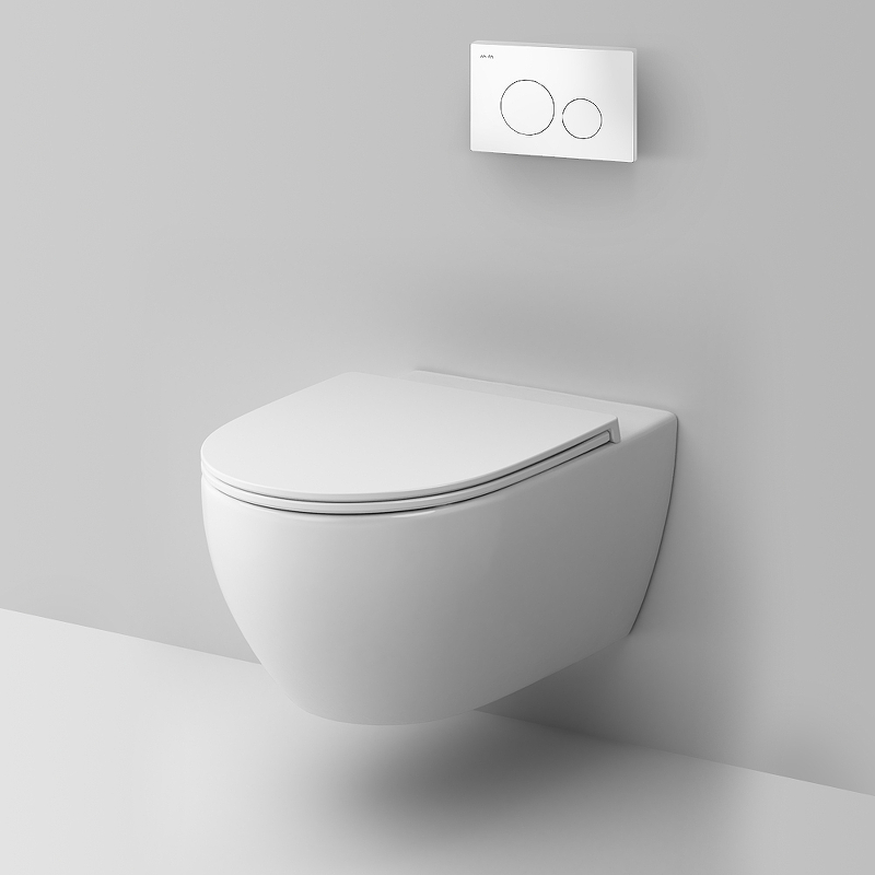 Am.Pm Awe унитаз подвесной с инсталляцией и клавишей смыва IS49001.111700