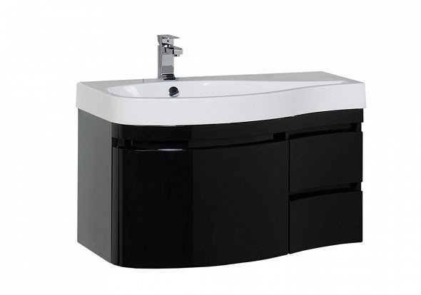 Aquanet Сопрано 95 тумба с раковиной 00213003 подвесная, левая