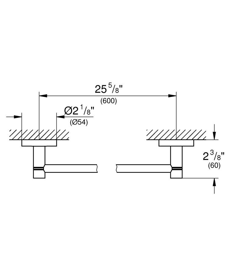 Grohe Essentials 40366BE1 полотенцедержатель никель глянец