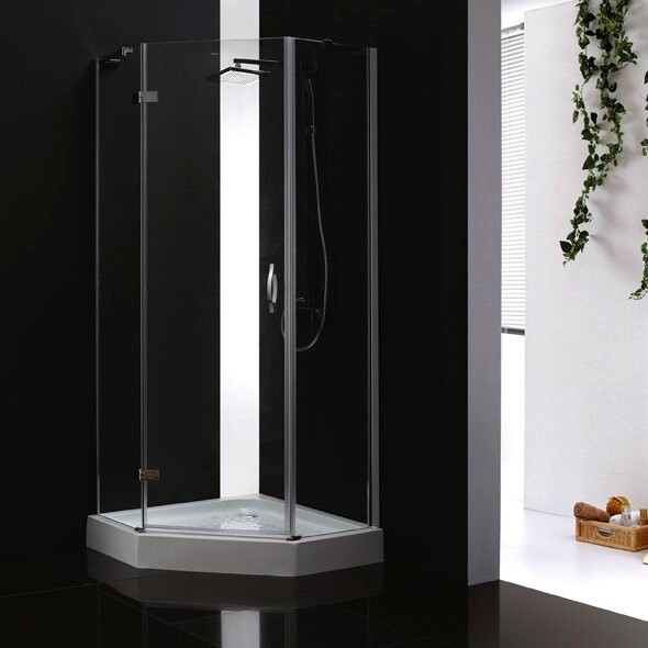 Cezares BERGAMO-W-P-1-100-C-Cr-L-IV душевое ограждение 100*100*200