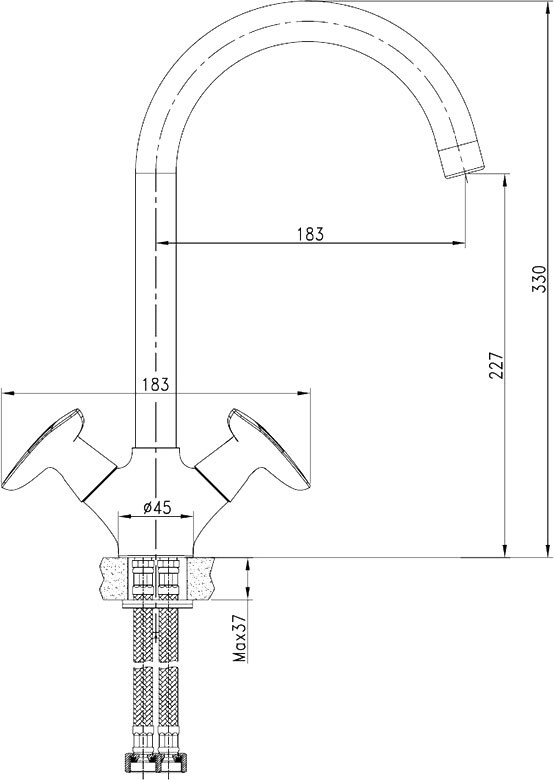 Iddis Copter COPSBJ0i05 смеситель для кухни хром