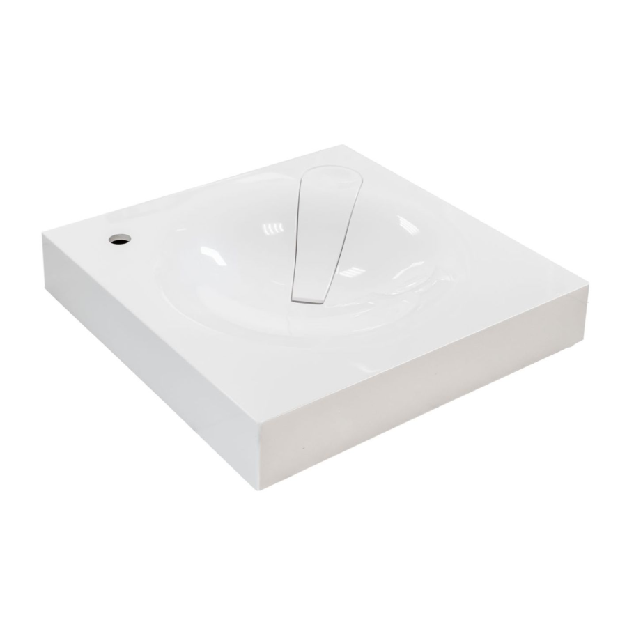 Mirsant Anna 60 раковина из литьевого мрамора над стиральной машиной УТ000101254