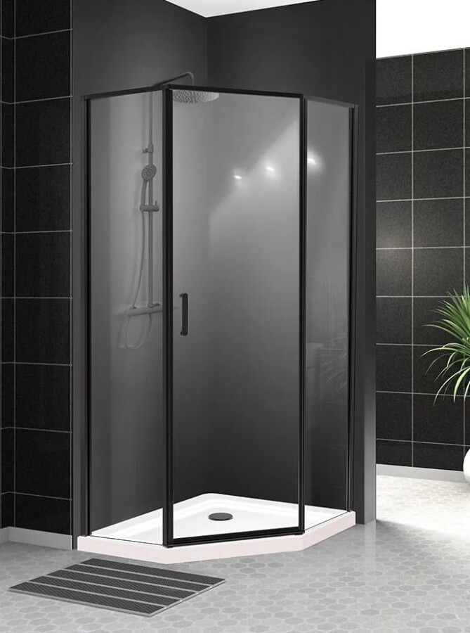 Душевой уголок BelBagno UNO-195-P-1-100-C-NERO
