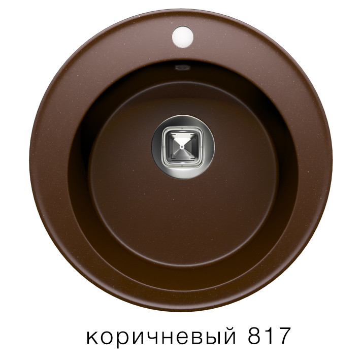 Tolero R-108 кухонная мойка коричневый 51 х 51 см