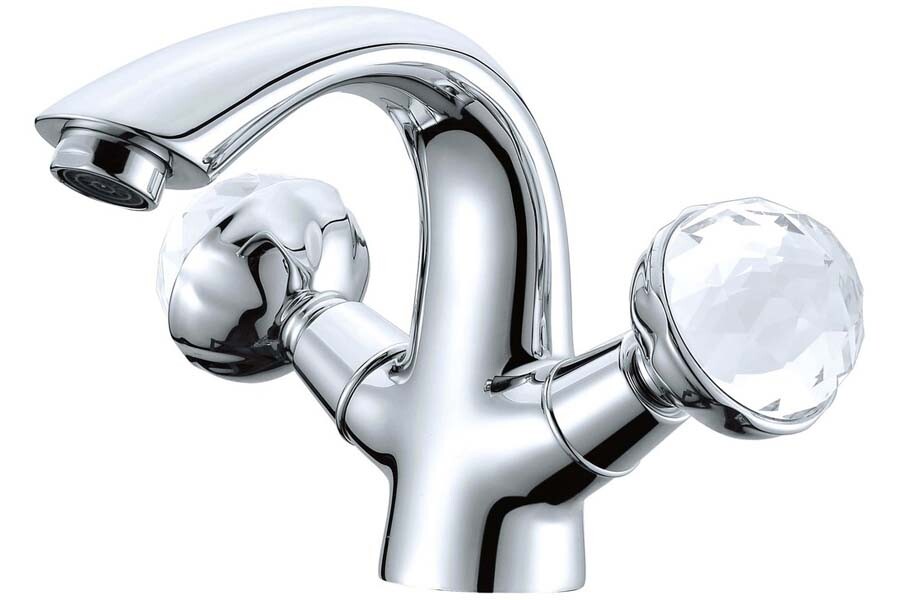 Смеситель для раковины Boheme Brilante Presente Хром с кристаллом Swarovski 351