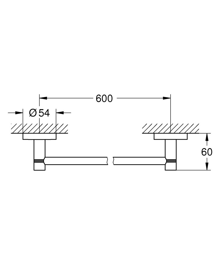 Grohe Essentials 40366DC1 полотенцедержатель суперсталь