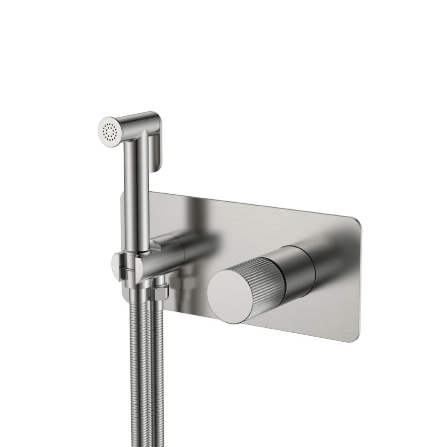 Гигиенический душ со смесителем Boheme Stick ручка Linea Nikel Brush 127-NB.3