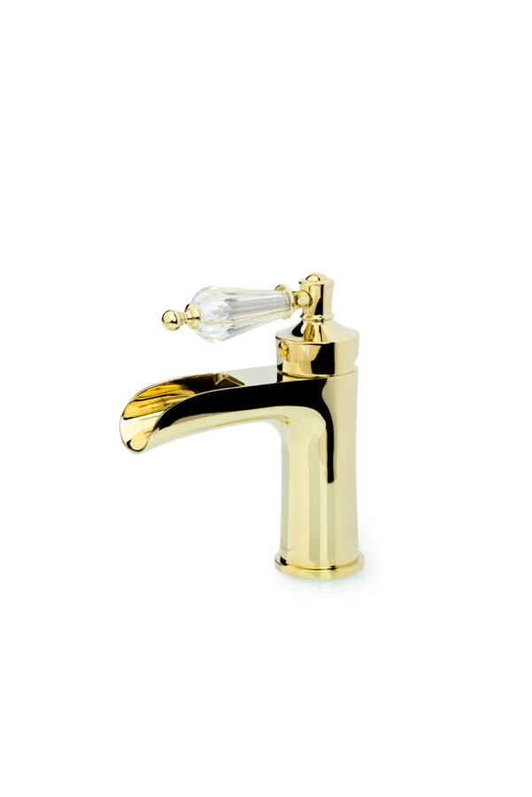 Смеситель для раковины Boheme Vogue Золото с прозрачным Swarovski 211-SW