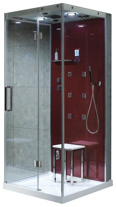 Azario AG-8217 Душевой бокс 100*90*220 L red